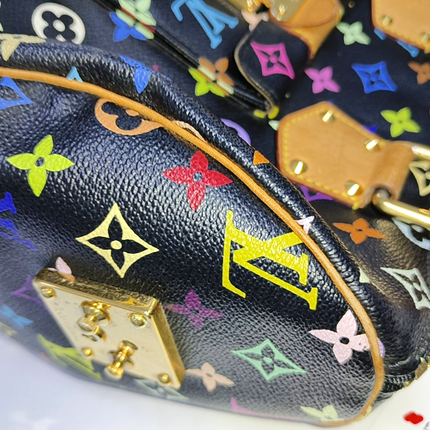 Louis Vuitton x Takashi Murakami Speedy 30 Lock Black Multicolor