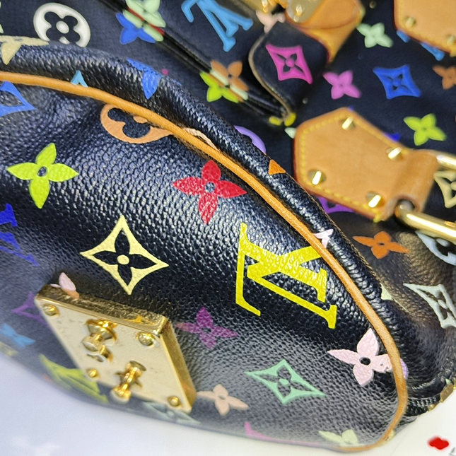 Louis Vuitton x Takashi Murakami Speedy 30 Lock Black Multicolor