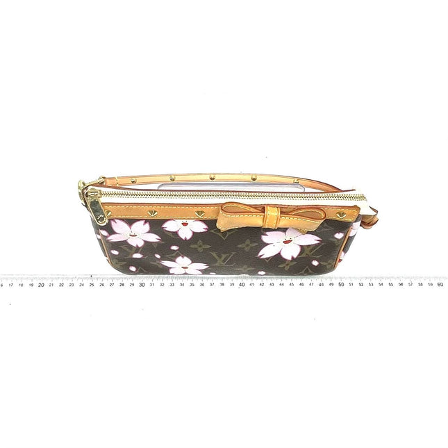 Louis Vuitton x Takashi Murakami Cherry Blossom on Brown Monogram Pochette Accessoire