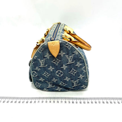 Sold LV Louis Vuitton Denim Neo Speedy Boston Bag
