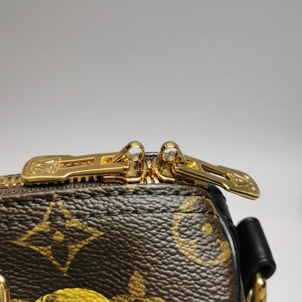 Louis Vuitton Speedy 25 Bandouliere Fornasetti Louvre Stamps