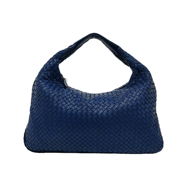 Bottega Veneta Veneta Hobo Large Navy Intrecciato Leather Bag 48cm-Luxbags