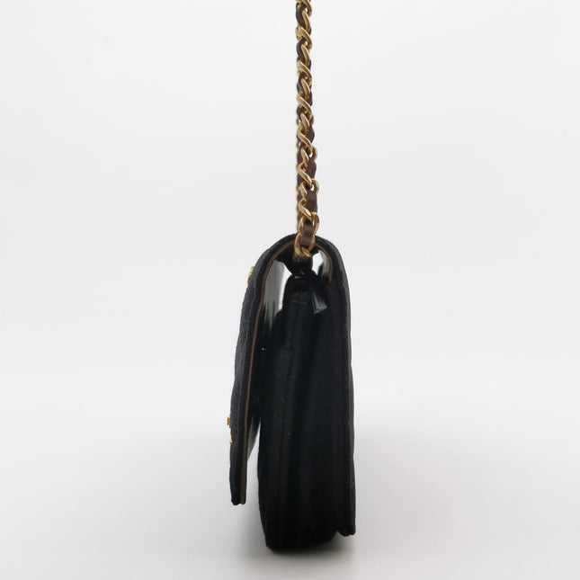 Chanel Wallet on Chain Métiers d'Art Paris-Hamburg 2018 Black Wool Nautical Charms