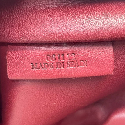 Loewe Amazona 36 Medium Burgundy Leather Dragon Lock Gold-tone Hardware