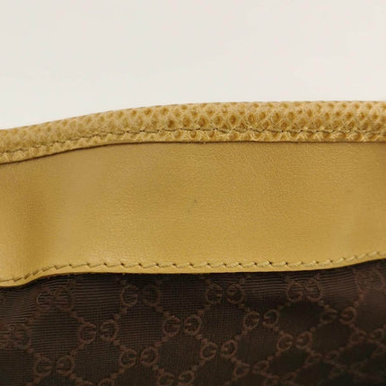 Sold Gucci Jackie Vintage Yellow Gold Exotic Lizard-skin Leather Shoulder Bag