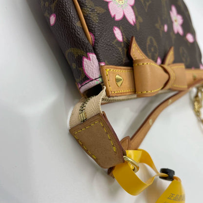 Louis Vuitton x Takashi Murakami Cherry Blossom on Brown Monogram Pochette Accessoire