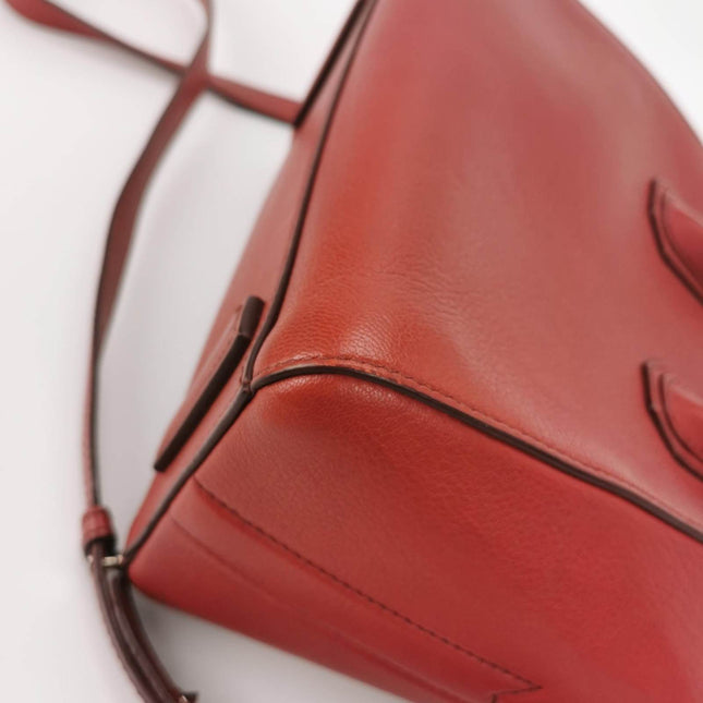 Givenchy Antigona Mini Red Calf Leather Top Handle bag with Strap