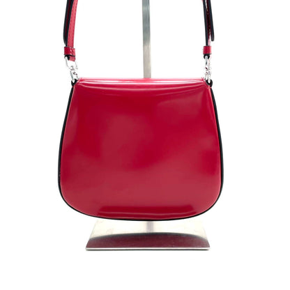 Prada Cleo Flap Red Leather Mini Shoulder bag