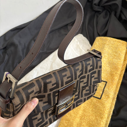 Fendi Baguette Classic Zucca Print Fendi Monogram