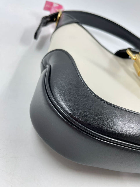 Gucci Jackie 1961 Black & White Leather Bag Small