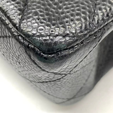 Chanel Classic Flap Medium 2014 Black Caviar Leather Gold Hardware