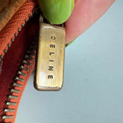 Sold Celine Ava Hobo Pumpkin Caramel Brown Suede Leather Vintage Shoulder Bag