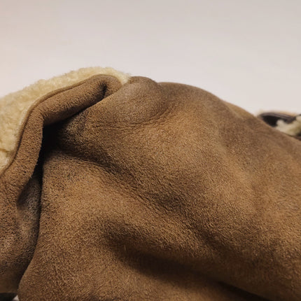 Dior Flight Medium Brown Shearling Leather Shoulder Bag