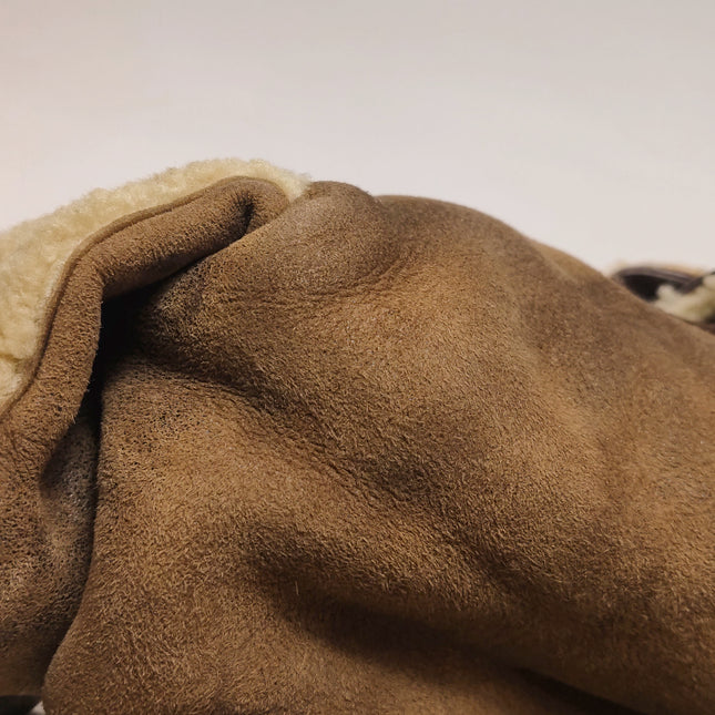 Dior Flight Medium Brown Shearling Leather Shoulder Bag