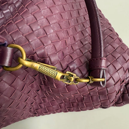 Bottega Veneta Maxi Convertible Tote Bag Wine Burgundy Leather Gold Hardware 50cm