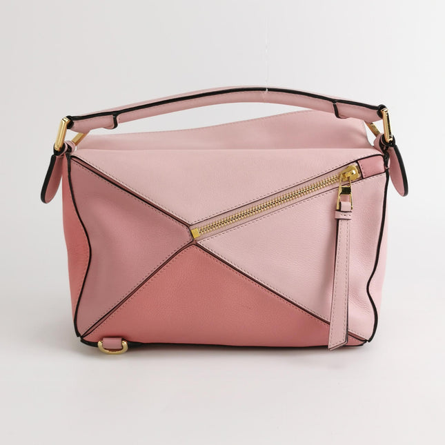 Loewe Puzzle Small Tricolor Pink Crossbody Bag