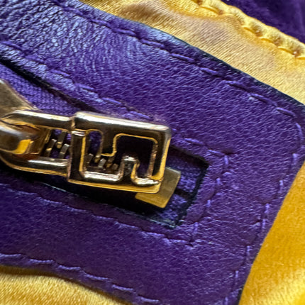 Fendi Mamma Baguette Purple Suede Leather