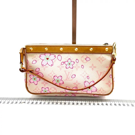 Louis Vuitton x Takashi Murakami Cherry Blossom Pochette Accessoire Pink Monogram