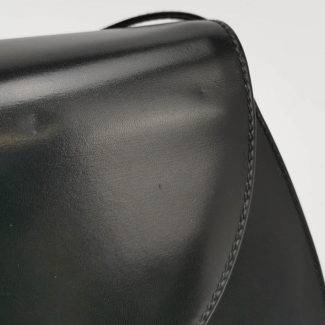 Sold Gucci Bamboo 1947 Black Leather Medium Crossbody Bag