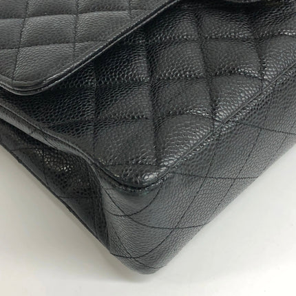 Chanel Classic Flap Medium 2014 Black Caviar Leather Gold Hardware