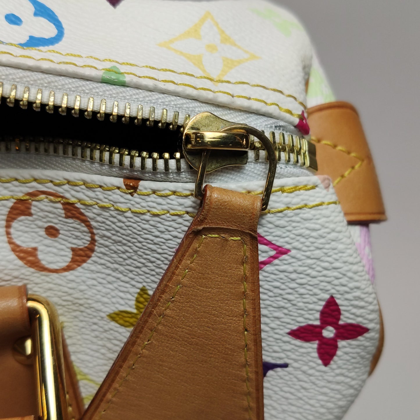 Louis Vuitton x Takashi Murakami Speedy 30 Lock White Multicolor