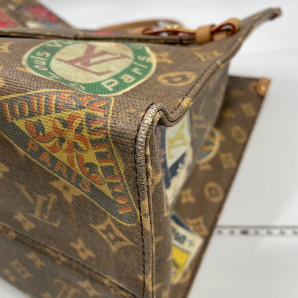 Louis Vuitton Voyage OnTheGo Large Brown Monogram Crossbody Tote Flight Mode
