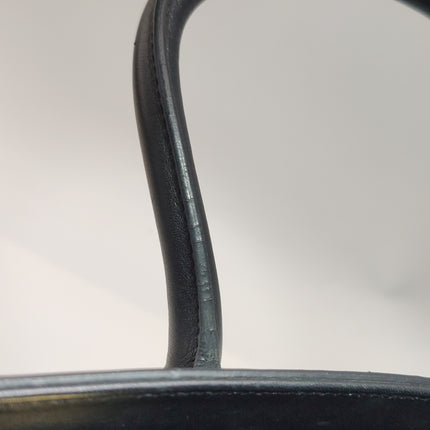 Saint Laurent Sac De Jour Small Black and White Striped Leather Handbag