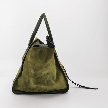 Celine Green Phantom Mini Green Suede Leather 30cm