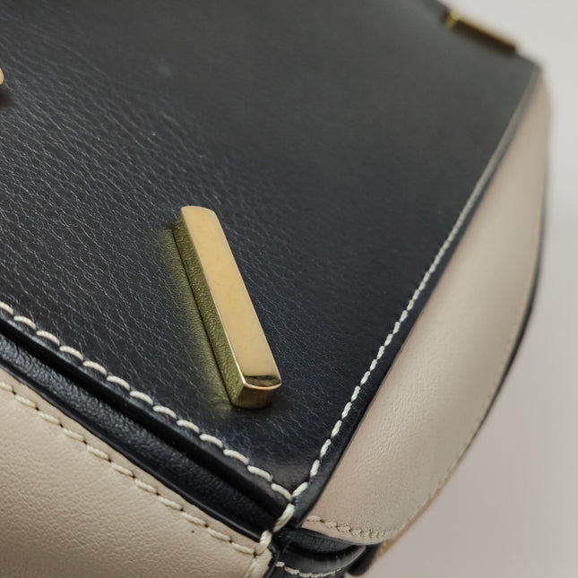 Loewe Puzzle Medium Tricolor Black Yellow Calfskin leather bag