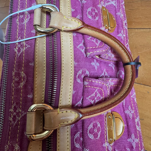Louis Vuitton Denim Neo Speedy Boston Bag Pink