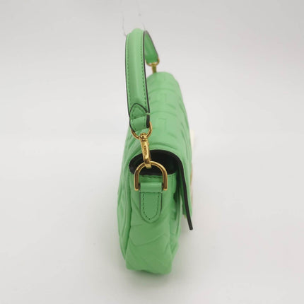 Sold Fendi Baguette Mini Green Nappa Leather Crossbody Bag