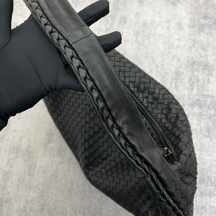 Bottega Veneta Veneta Hobo Maxi Black Leather 52cm