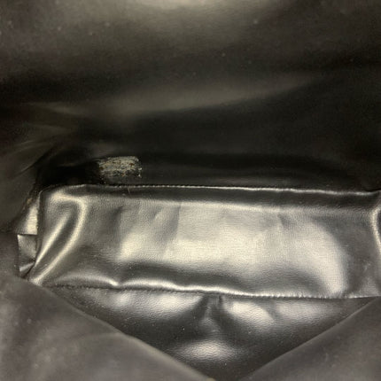 Chanel Vintage Mini Bucket Bag Black Caviar Leather Gold Logo, 1996-1997