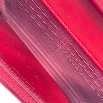 Sold Chanel Wallet on Chain Boy Half Flap Red Caviar Leather