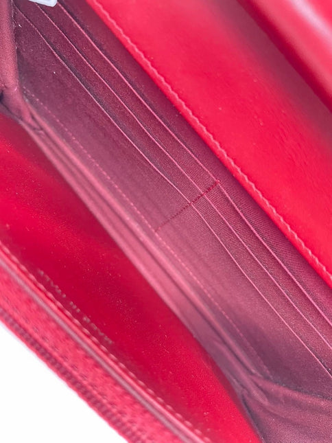 Sold Chanel Wallet on Chain Boy Half Flap Red Caviar Leather