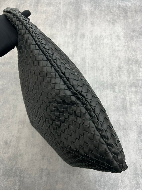 Bottega Veneta Veneta Hobo Maxi Black Leather 52cm
