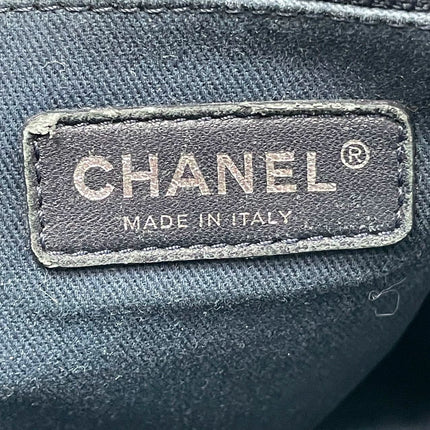 Sold Chanel Deauville Tote 2016 Medium Navy Denim Top Handle Shoulder Bag