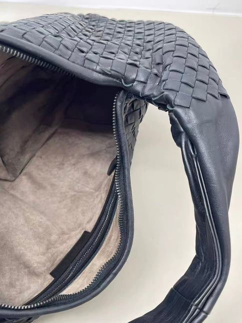 Bottega Veneta Belly Hobo Intrecciato Leather Black Large 55cm