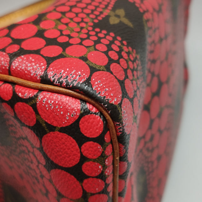 Louis Vuitton x Yayoi Kusama Limited Edition Speedy 30 Red Top Handle Bag