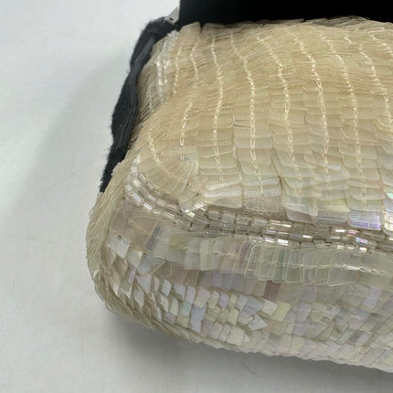 Sold Fendi Baguette Gold Translucent Sequins with Pony-style Leather Strap