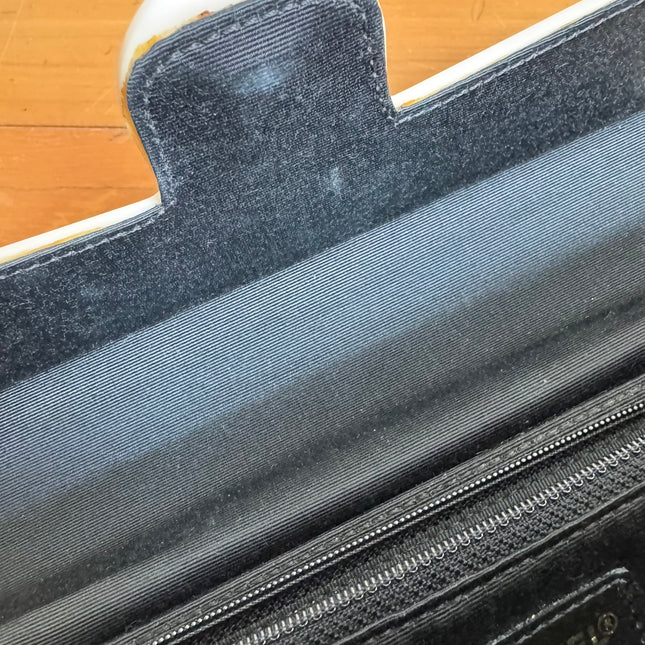 Chanel Acrylic Flap Small Two-tone Black and White Shoulder Bag