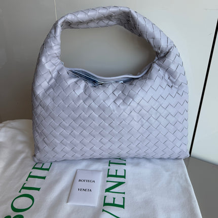 Bottega Veneta Hop Hobo Small Leather Oyster Purple-Luxbags