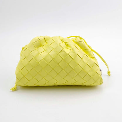 Bottega Veneta Pouch Mini Leather Lemon Yellow