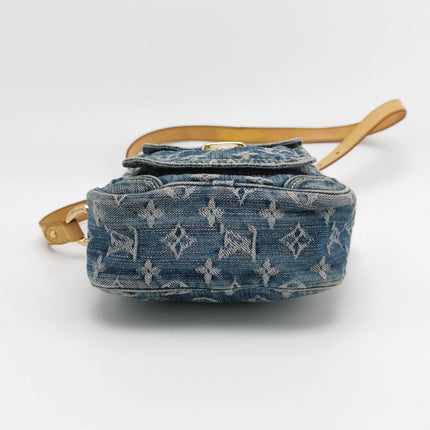 Sold Louis Vuitton Monogram Denim Camera Crossbody Bag Blue
