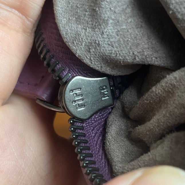 Bottega Veneta Hobo Bag Lambskin leather Purple Medium 40cm