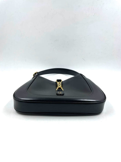 Sold Gucci Jackie 1961 Black Leather Bag with Adjustable Strap