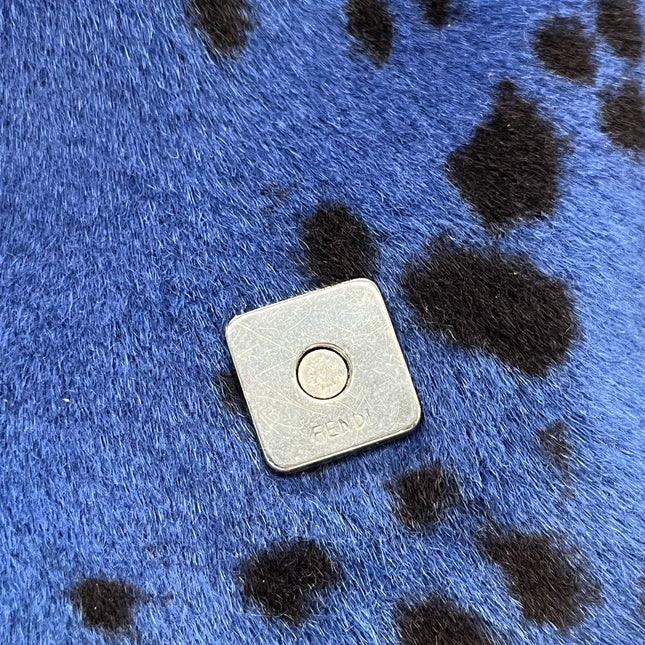 Sold Fendi Baguette Pony hair in leopard print Blue