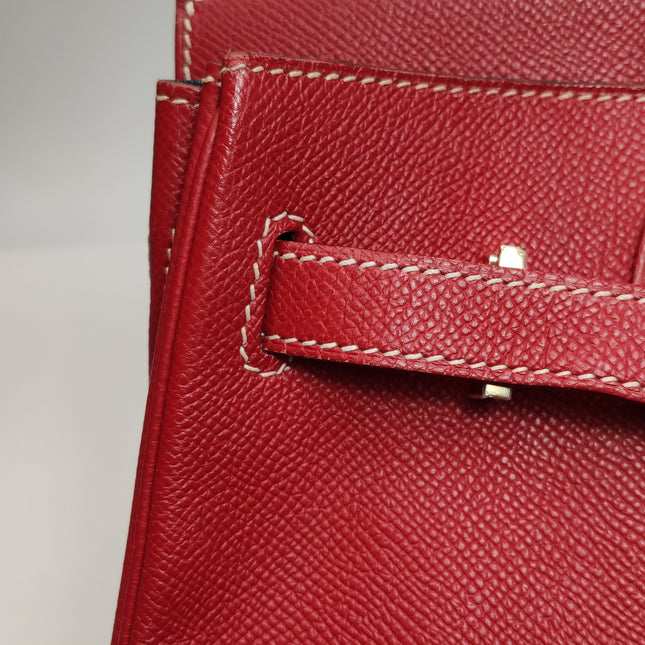 Hermes Birkin 30 Epsom Leather Red Rouge Casaque Gold Hardware 2012