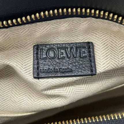 Loewe Puzzle Medium Tricolor Black Yellow Calfskin leather bag