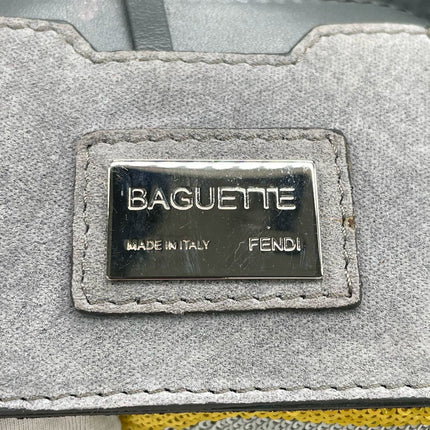 Fendi Baguette Blocks Abstract Pattern Glitter Sequin Shoulder bag